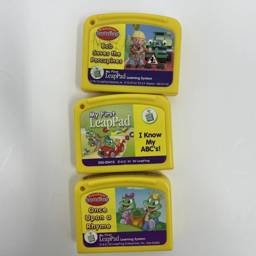 LeapFrog My First LeapPad Bob‎ the Builder ABCs Phonics Books Cartridges Lot 5pc